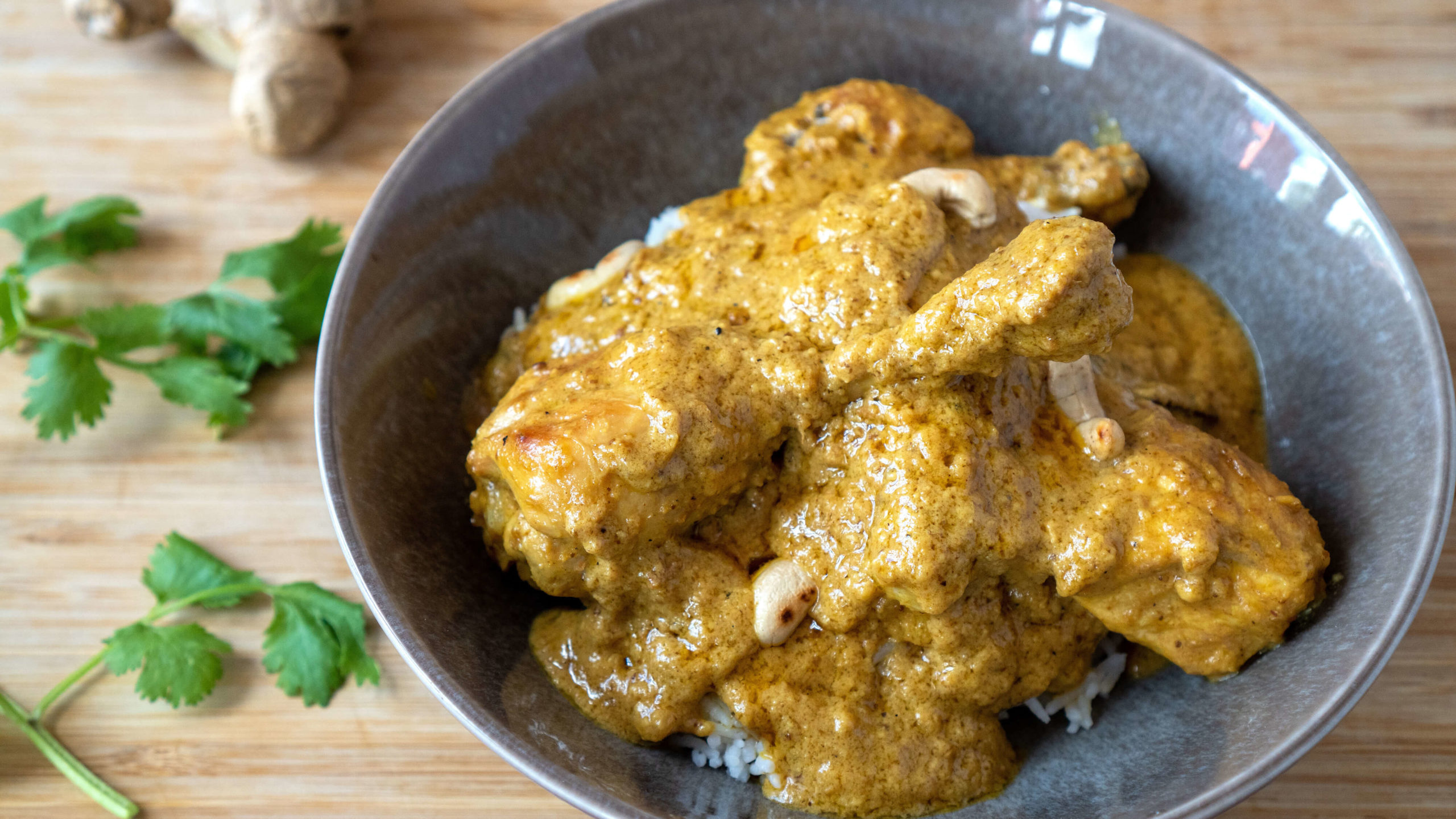 Saftiges Hähnchen Curry – Chicken Korma mit Reis - Thomas kocht - der ...