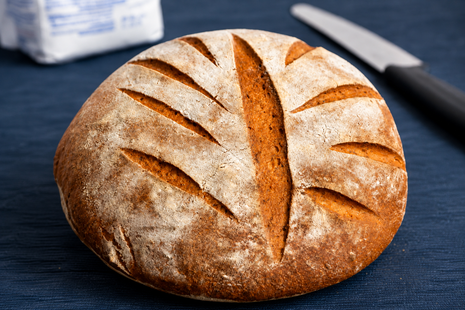 Weizensauerteigbrot mit Leinsamen